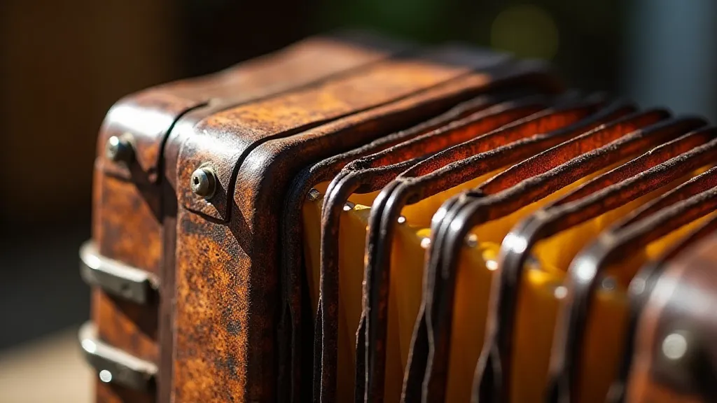 Accordion bellows detail