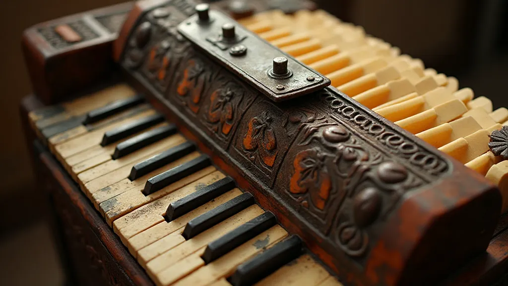 Restored antique accordion