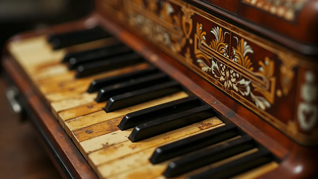 Antique accordion detail