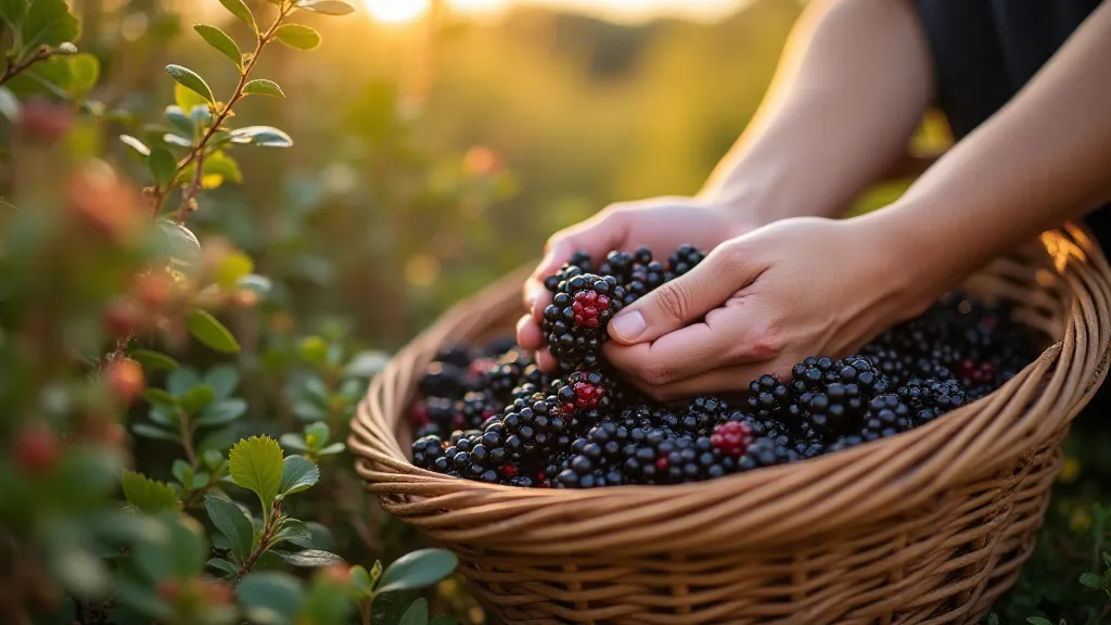 Elderberries in a basket