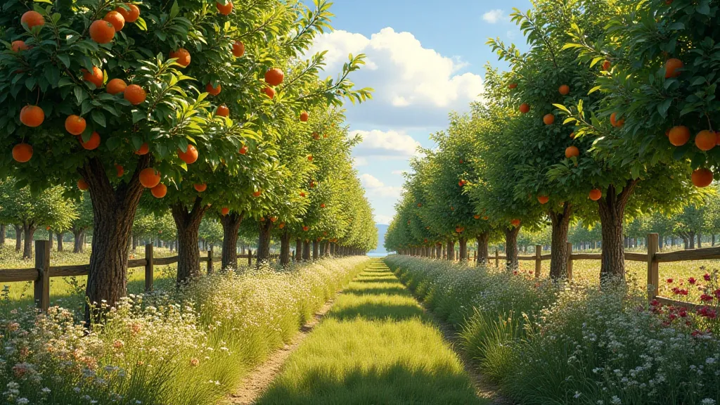 Fruit Orchard Scene