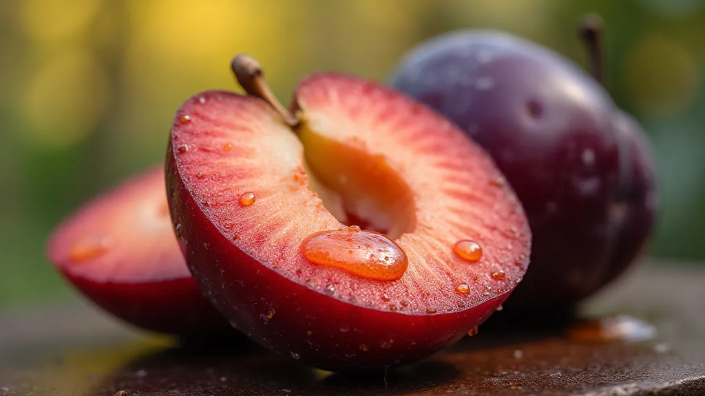 Sliced Heirloom Plum