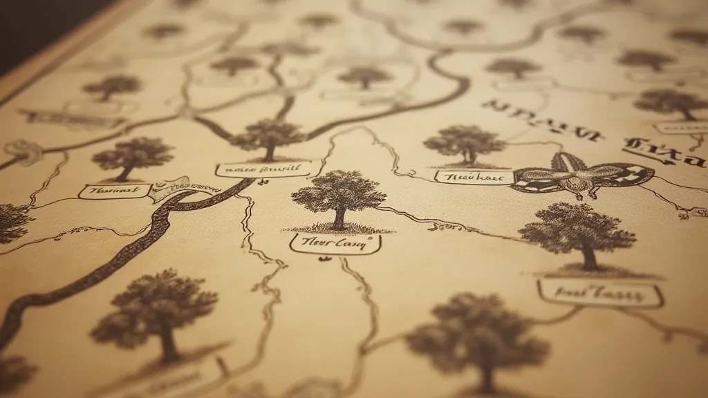 Antique orchard map