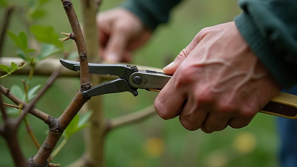 Pruning a fruit tree
